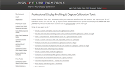 Desktop Screenshot of displaycalibrationtools.com