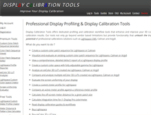 Tablet Screenshot of displaycalibrationtools.com